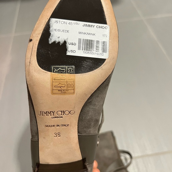 Jimmy Choo Houston 45 suede tie back boots - Picture 4 of 7